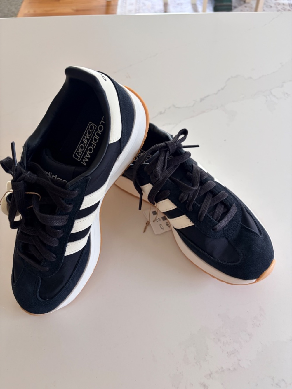 Adidas Cloudfoam Womens Run 70s 2.0 Sneaker New With Tags Size 9 Black